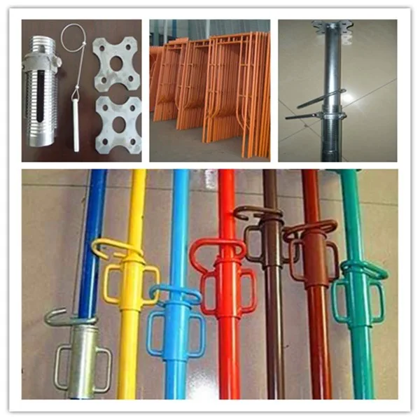 construction steel props for seismic support Adjustable Telescopic Steel shorting Props Heavy Duty Acrow Props