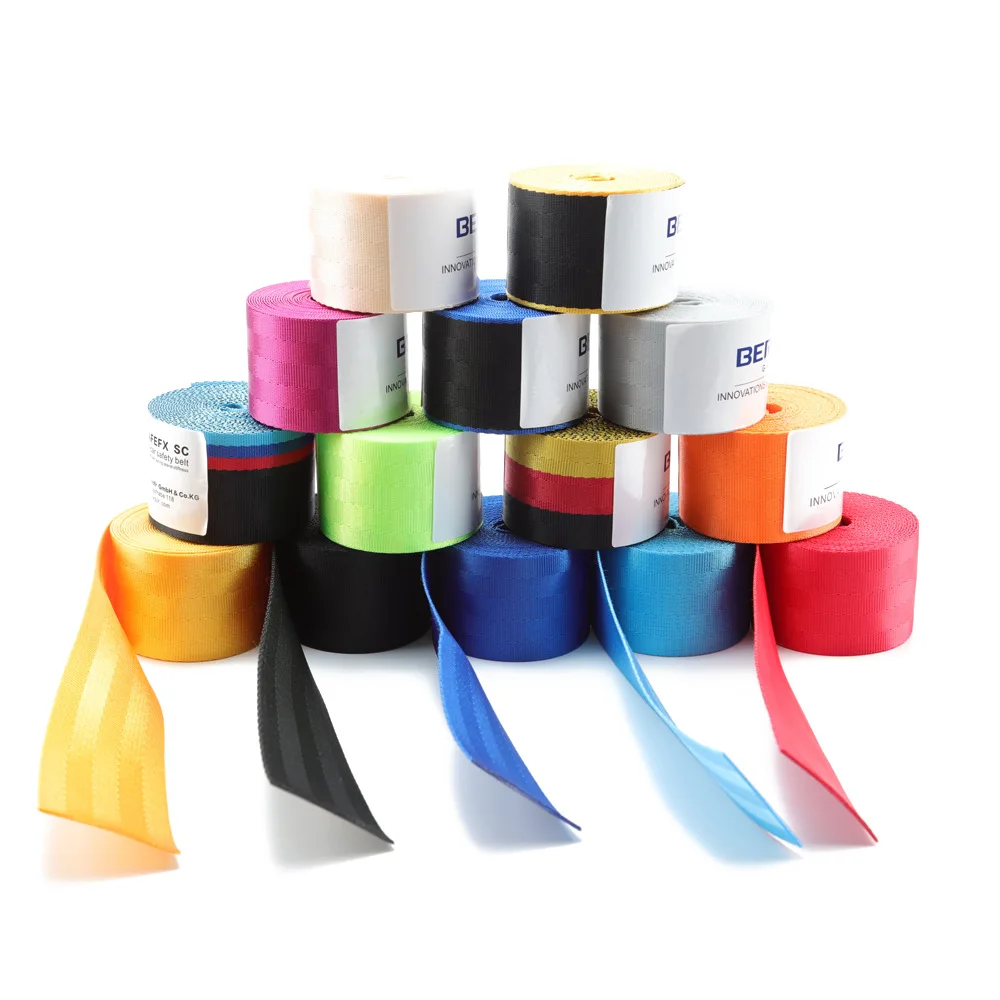 2023 Manufacturers direct car seat belts High quality car color seat belts