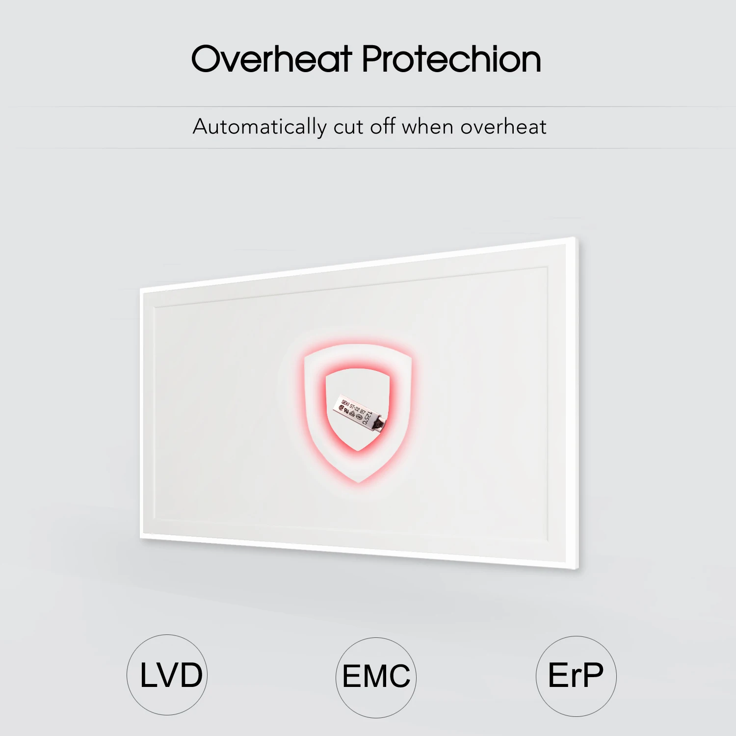 Ceiling Mounted Installation and Ce Certification Infrared Carbon Crystal Radiant Electric Panel Heater