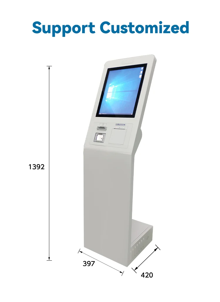 Restaurant Hospital Ticket Dispenser Kiosk Smart Software Qms Queue Management System