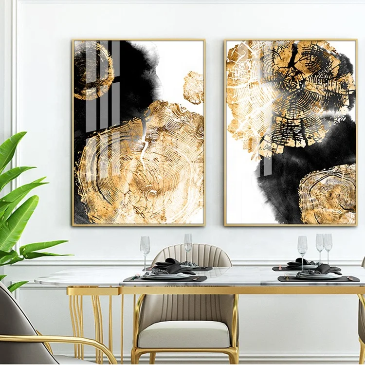 Decor Abstract Acrylic Painting Design Wall Art Decorative Picture Crystal Porcelain Painting