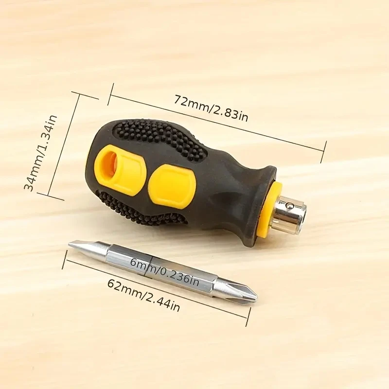Multi-functional MINI Screwdriver Household Basic Anti Slip Manual Screw Drive Tool