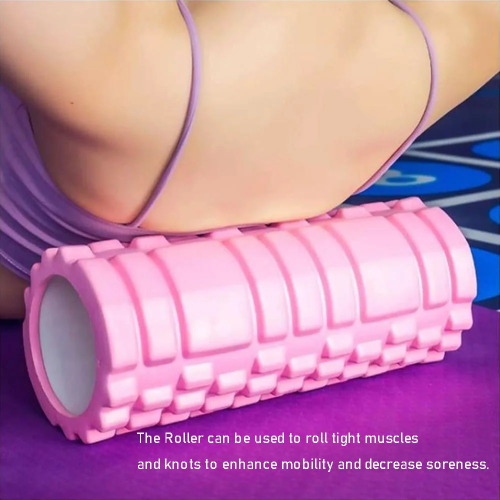 33 см полый ролик для йоги, фитнес оборудование для пилатеса, пенопластовый ролик для фитнеса, тренажерного зала, упражнений, массажный ролик для мышц, Йога, спорт, тренажерный зал