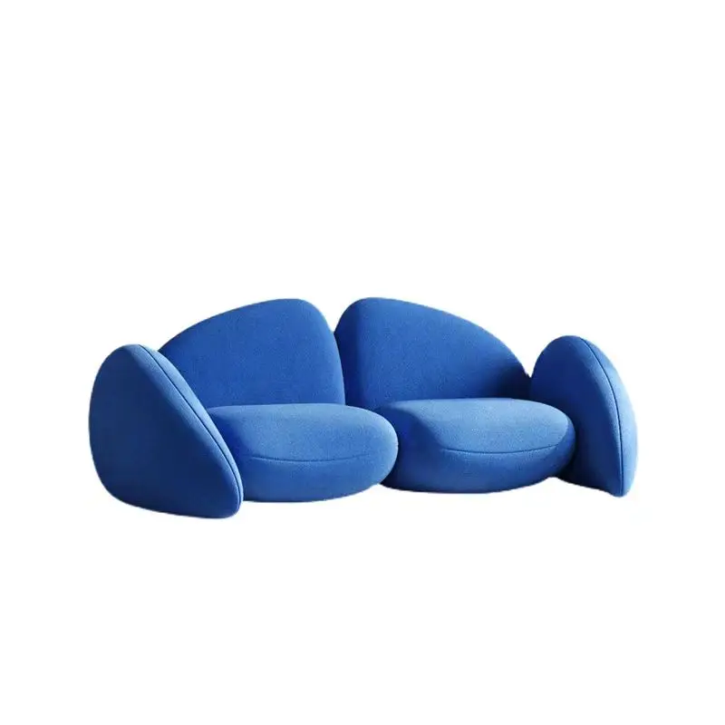 High-end Luxury Living Room Sofa Creative Designer Italian Fabric Sofa Indoor Leisure Sofa Set Wholesale Price Customized Color