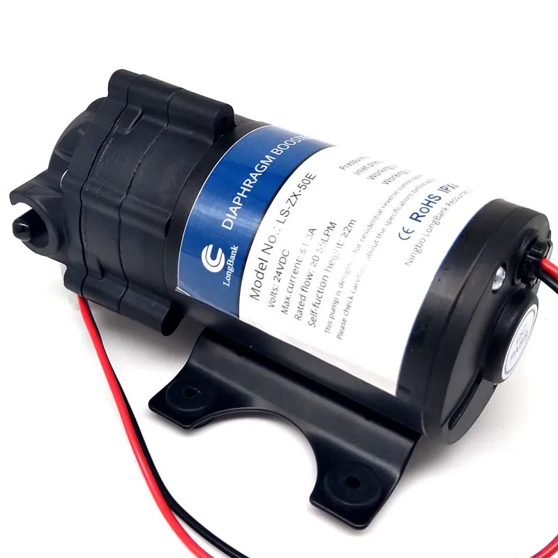 LANSHAN 24v diaphragm ro boost water pumpM 50GPD ro diaphragm pump 24vdc mini