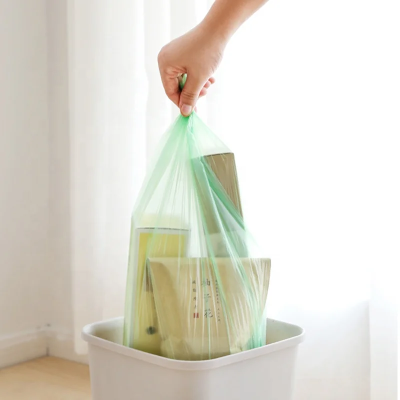 Customized Printing 100%Biodegradable Plastic Eco Friendly Cornstarch Compostable Bin Liners Trash Bag Disposable Garbage Bag