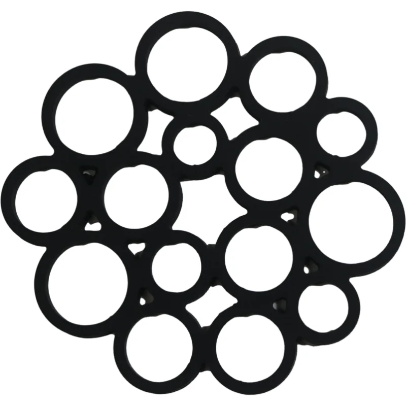 
Creative thickening silicone multi-circle insulation placemat pot mat bowl mat coaster kitchen supplies 