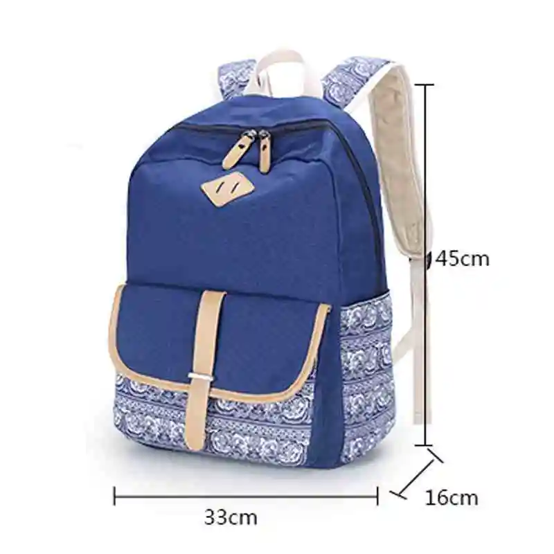 Hot sale back pack girl school bag canvas backpack travel satchel simple backpacks wholesale cheap backbag for women