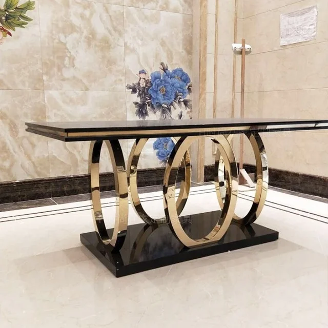 Buy furniture from china online 8 seater marble dining table
