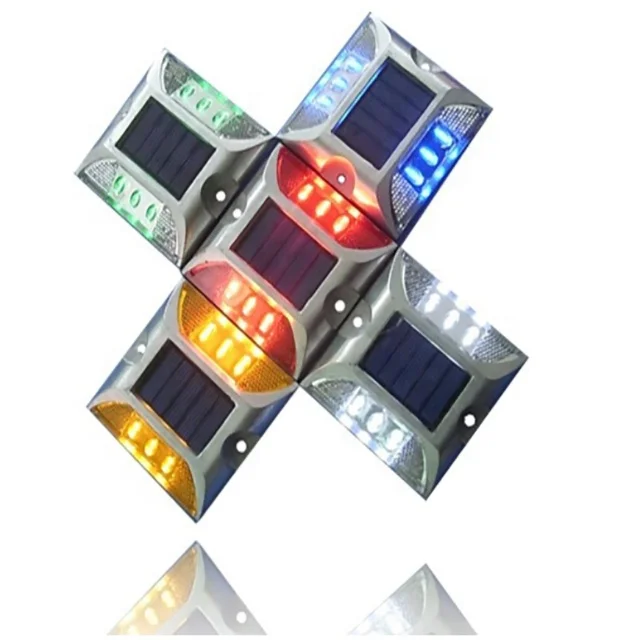 Garden Aluminum Raised Pavement Marker Spike Dock Deck Path Warning Led Light Cat Eye Solar Road Stud With Ip68