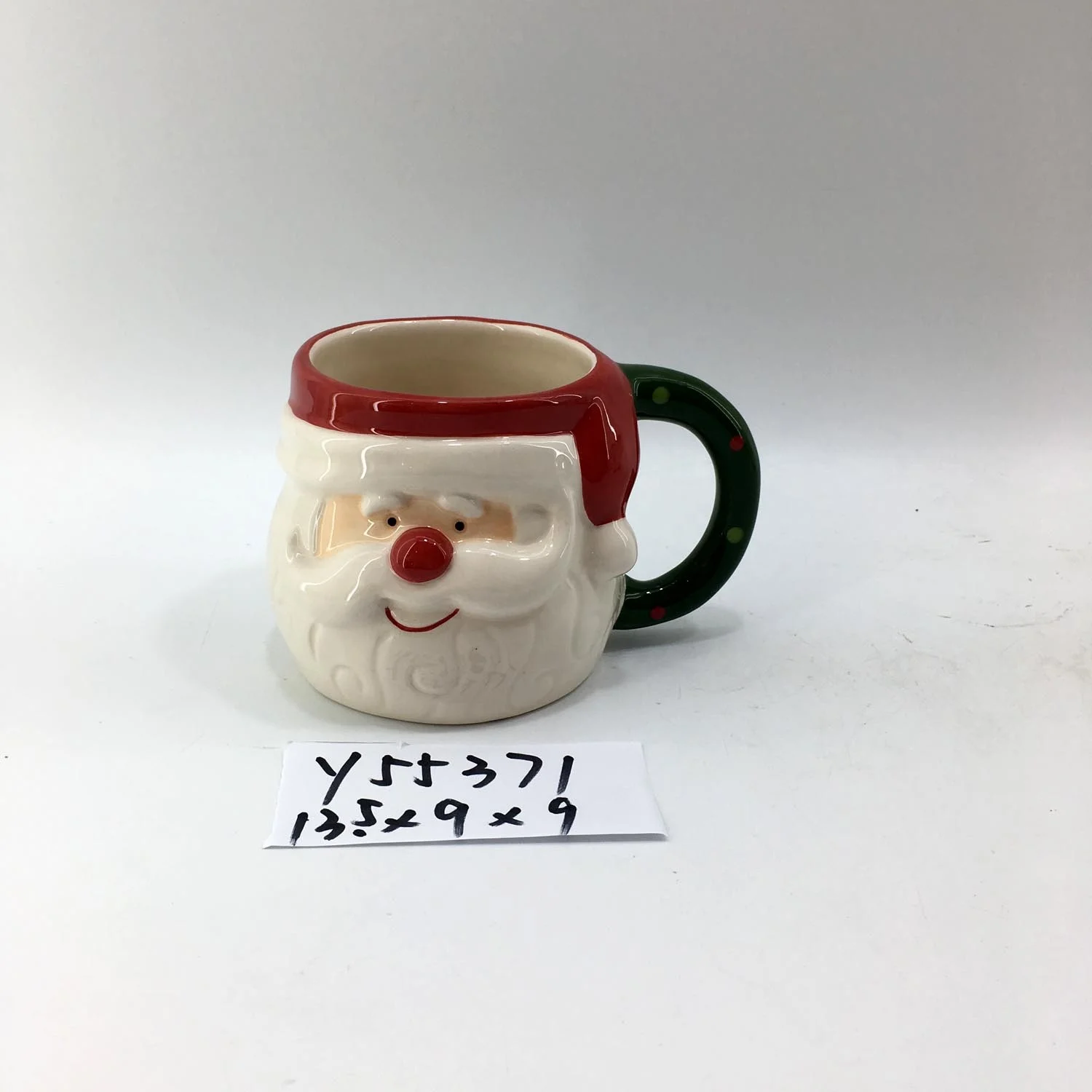 Christmas ceramic mug cartoon Creative Santa Mug  Coffee   Cup  3D modeling cup