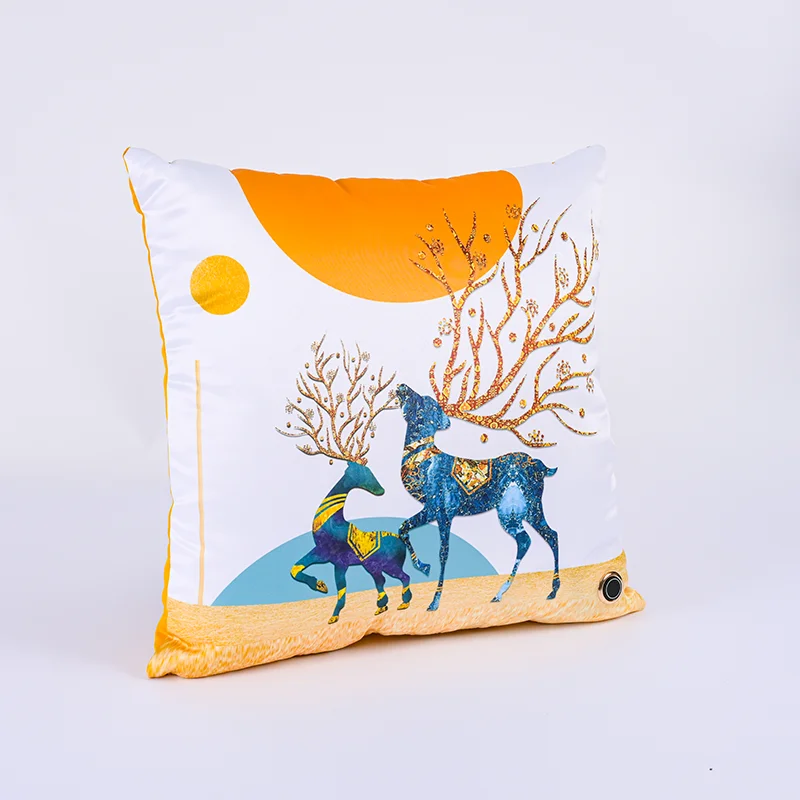 New Product Wireless Graphene Warm Heating Pillow USB Travel Heating Pad Cushion for Back Pain Fashionable Accessory