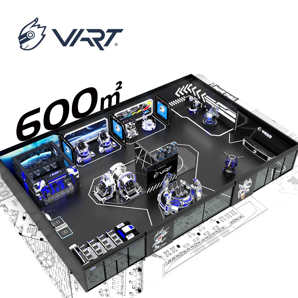 Парк развлечений виртуальной реальности 17-1000m2 5D 7D 9D с VR-оборудованием