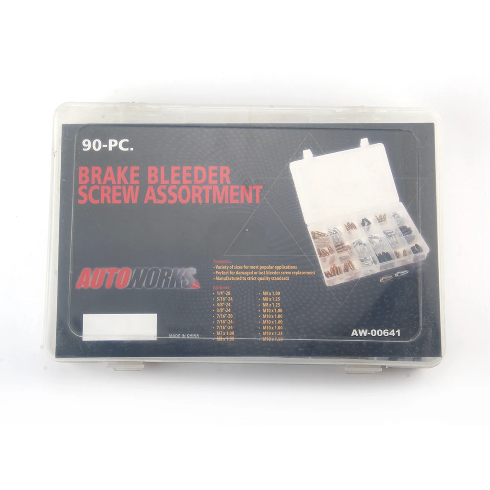 Factory Price Best Quality 90pcs brake Bleeder Screw Assortment