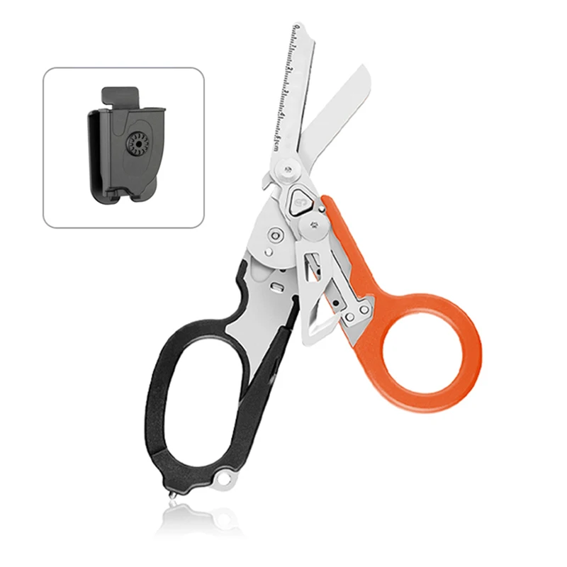 Outdoor First Aid Specialist Mountaineering Survival Tool Tactical Raptor Folding Scissors