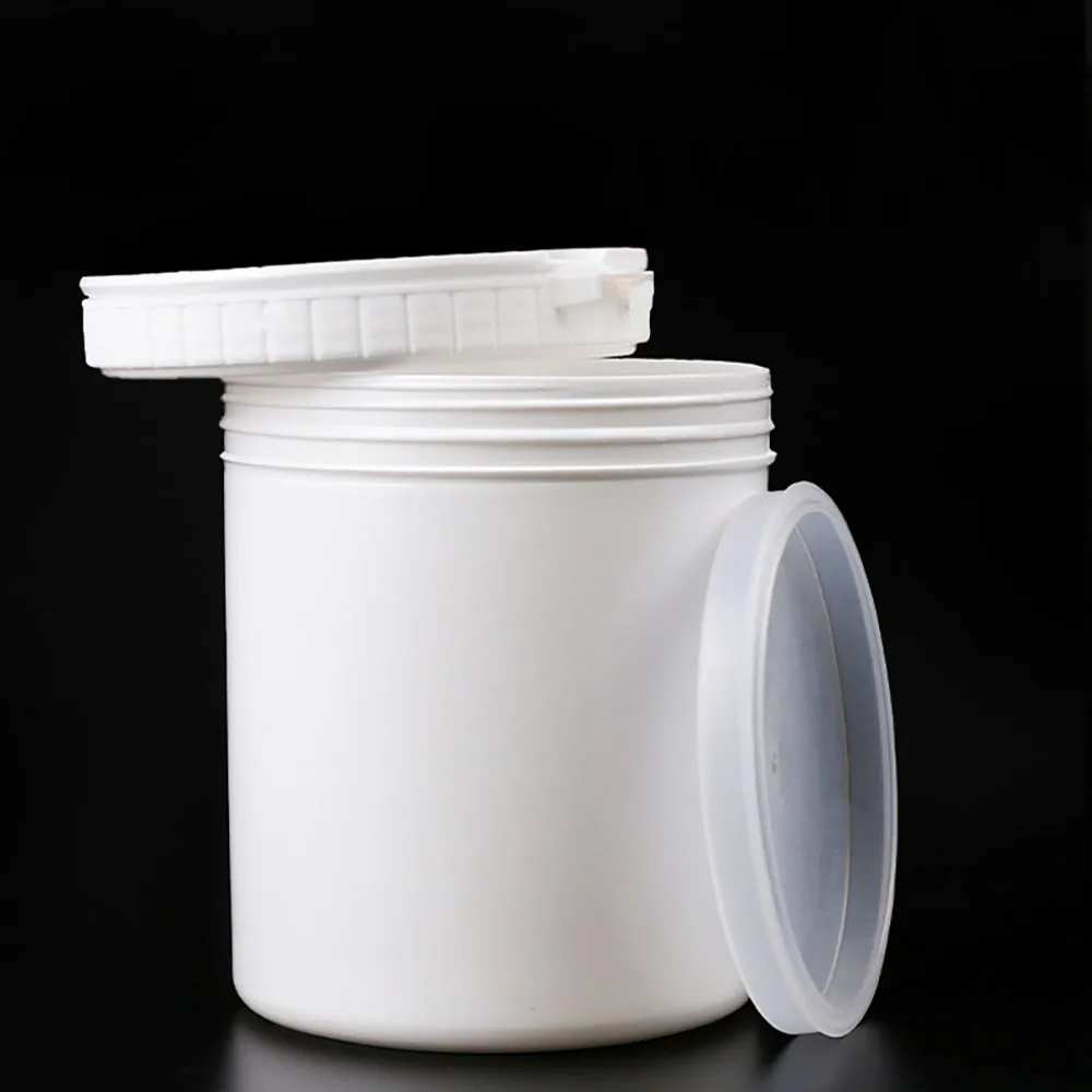 350g 500g Wide-mouth Plastic Jar 1kg Large-capacity Pp Powder Barrel Multi-purpose Tear-off Lid Plastic Jar YGH1148
