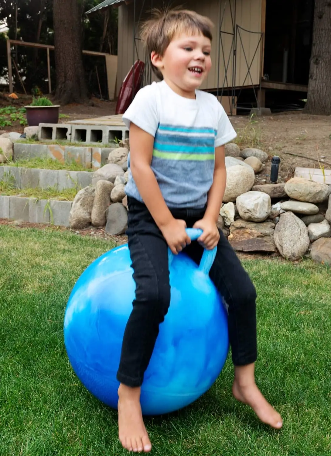 wholesale 18in Sport Bounce Balls with Handles for Kids Balls Jumping Bouncy Balls