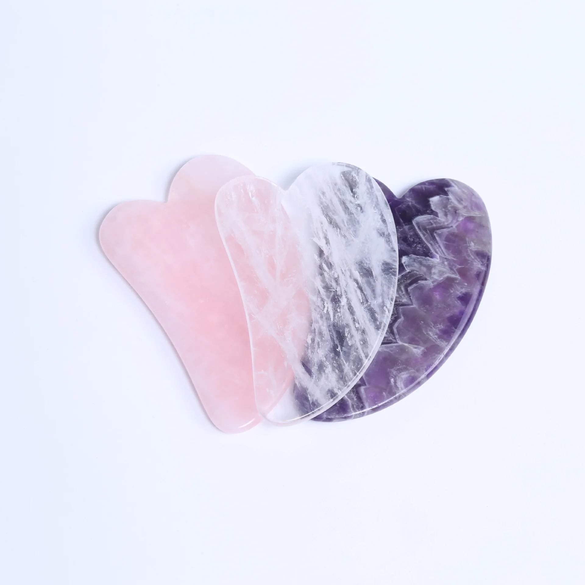 OEM ODM manufacturers selling high-quality V-shaped natural jade guasha body, face and eye massage customized shape and LOGO