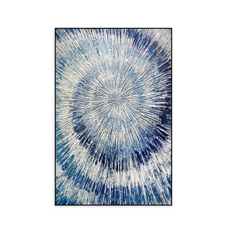 Gradient Swirl Abstract Living Room Decorative Painting High-grade Entrance Hallway Painting Hand-painted Oil Painting