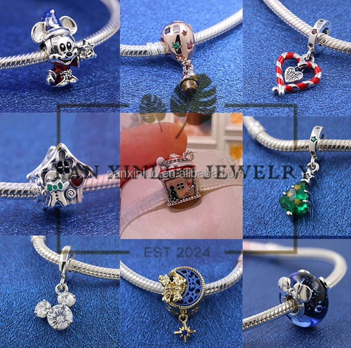 Luxury Jewelry  New Disn iPandorars 925 silver Timeless Paving Chain 593008c01 Snake Bone Diy Bracelet Jewelry Gift