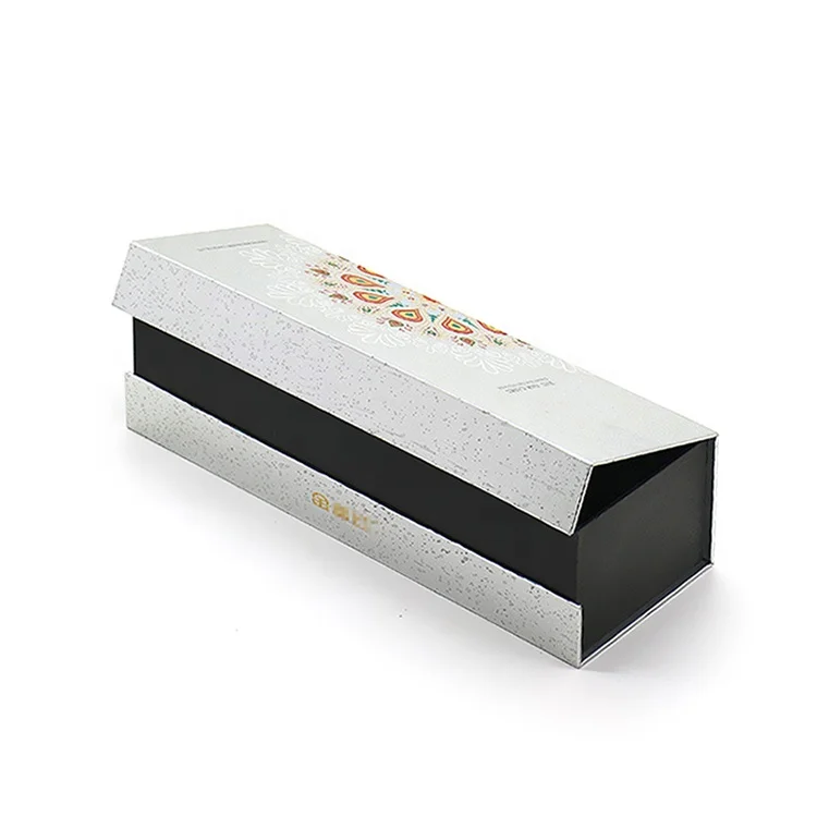 Custom high-grade red wine brandy whisky magnetic flip paper box