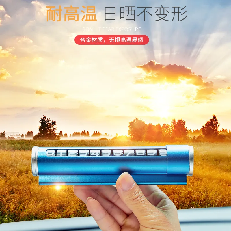 
aromatherapy window breaker safety hammer Multifunctional temporary parking plate for mobile phone holder hide license plate 