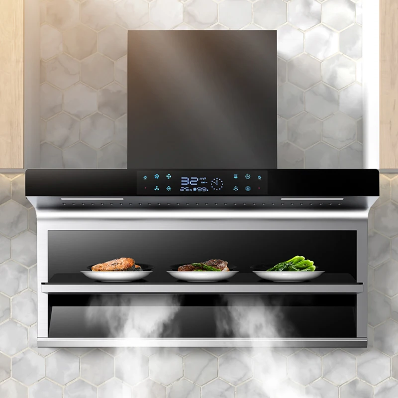 7-shape 900mm range hood  smart smoke extractor hood cooker chimney exhaust range hood  for kitchen