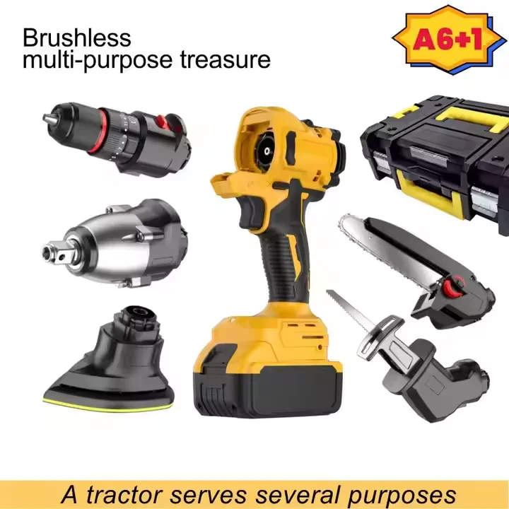 Brushless lithium multi-purpose multi-functional rechargeable power tools set home tool set lithium universal