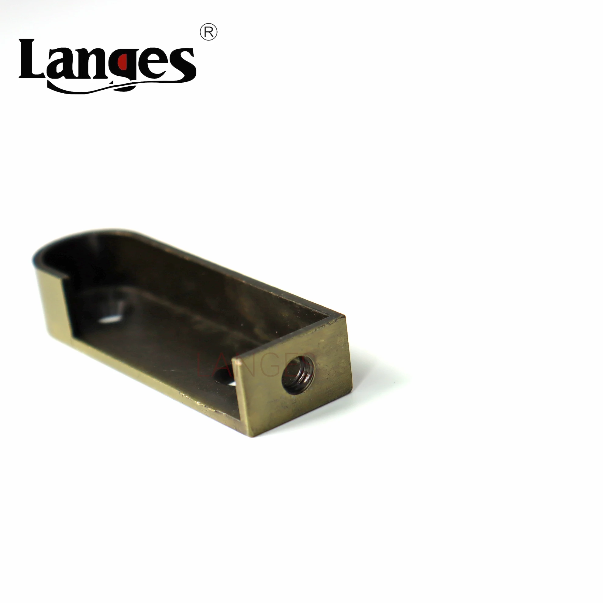 Zinc Alloy Curtain Wardrobe Pipe Flange Closet Support Oval Holder Wardrobe Rod Bracket Diameter 16mm