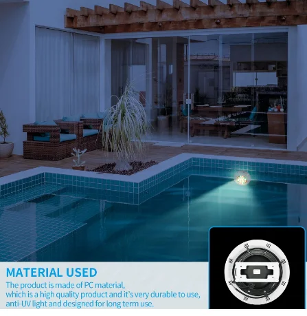 24W Underwater RGB light IP68 waterproof led lights for swimming pool