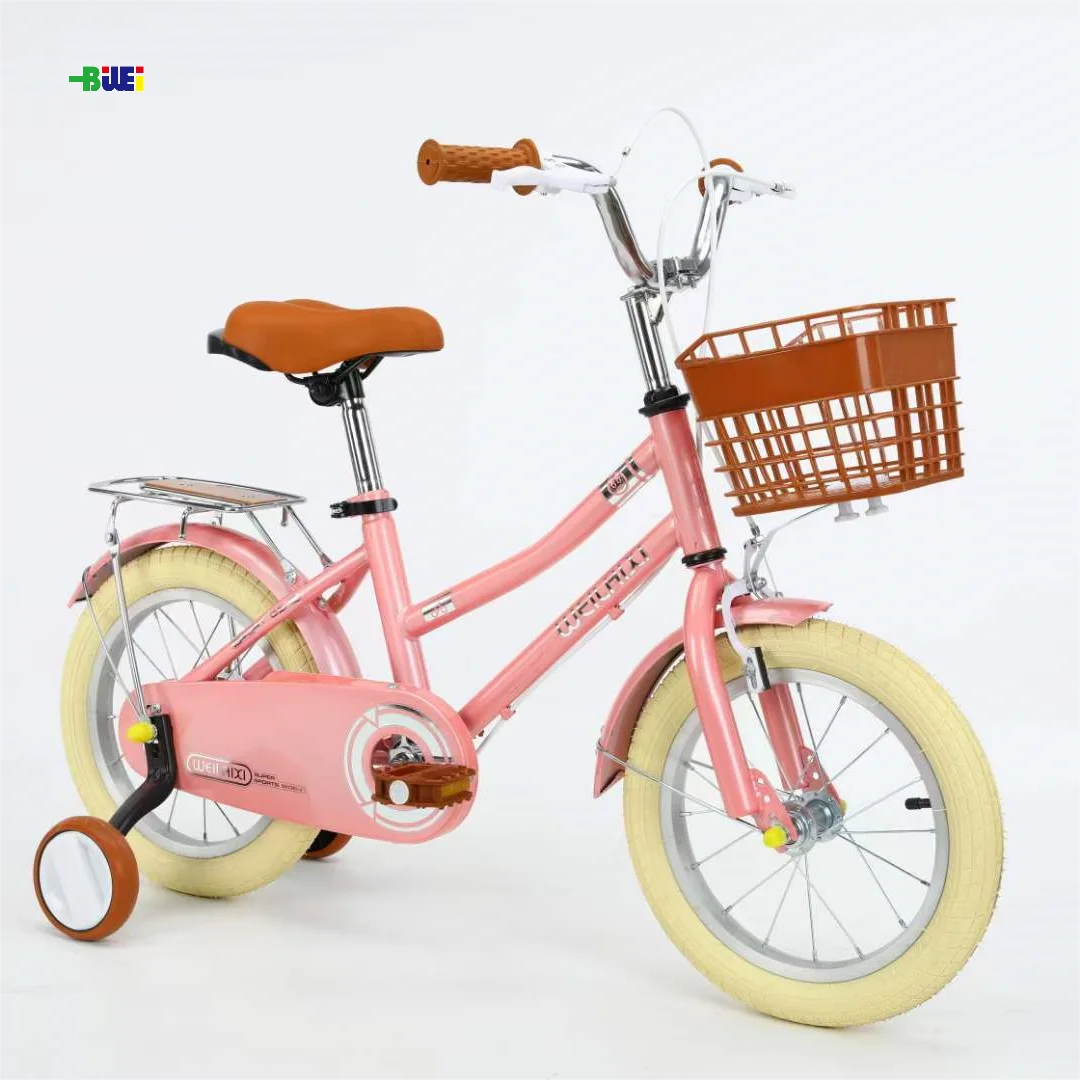 Small four wheels  girls bicycle Carbon Steel Cycle 12 14 16 18  Inch cool bike Girls Kids Bicycle For Children