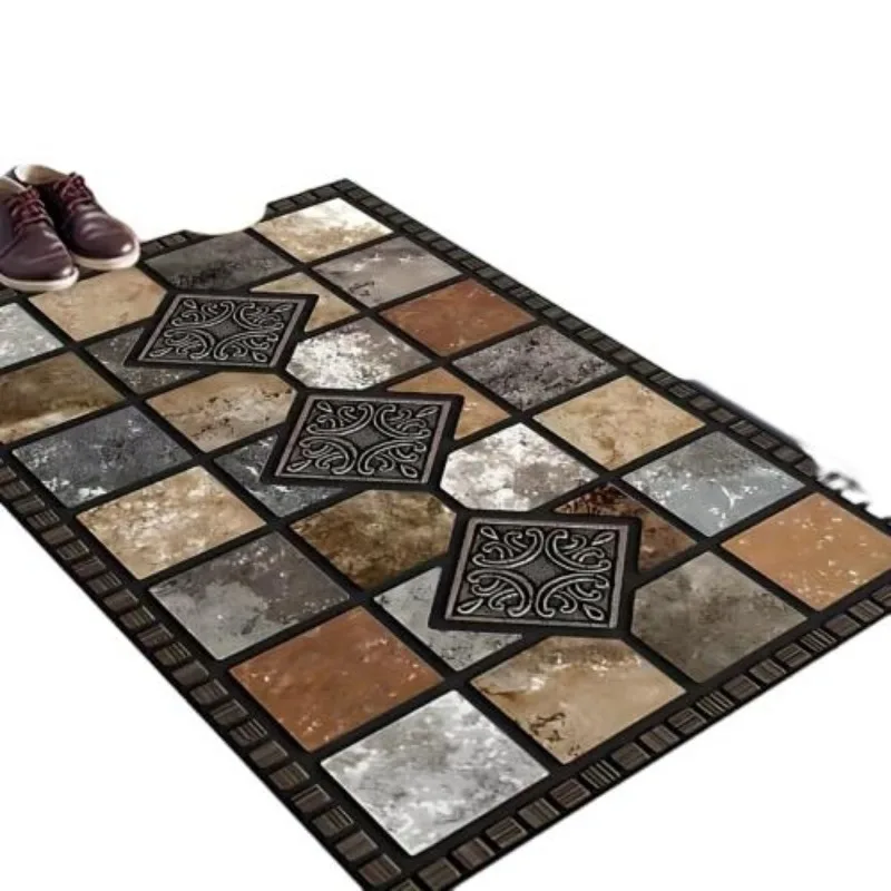 Wholesale Welcome Home Non-Slip Crystal Velvet Doormats Home Decor