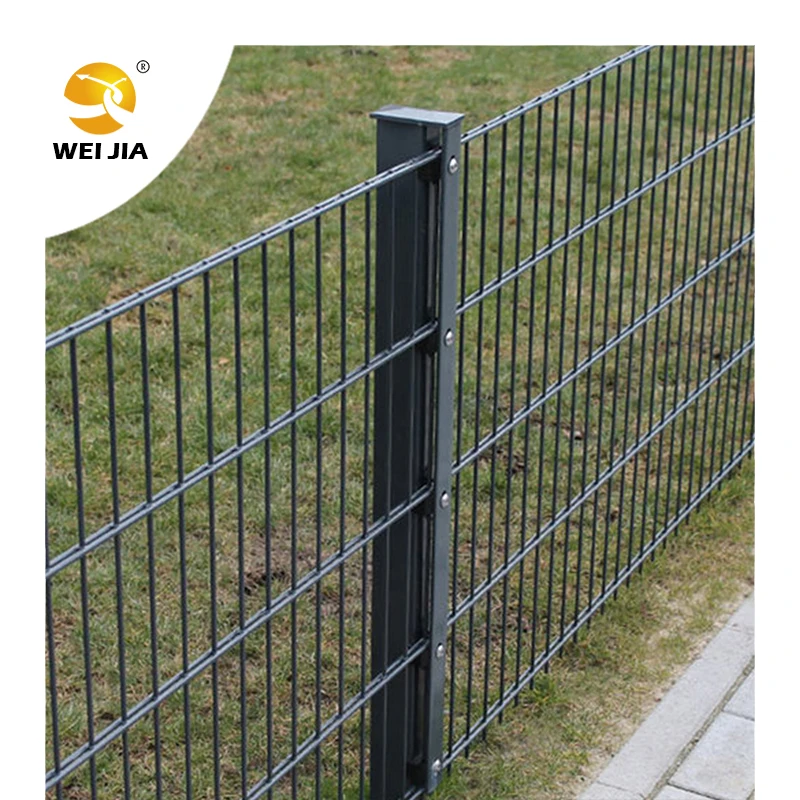 Best Price Galvanized 8*6*8 Steel Metal painted 2D Garden Farm Welded Wire Mesh Double Panel Fencing zaun doppelstabmattenzaun