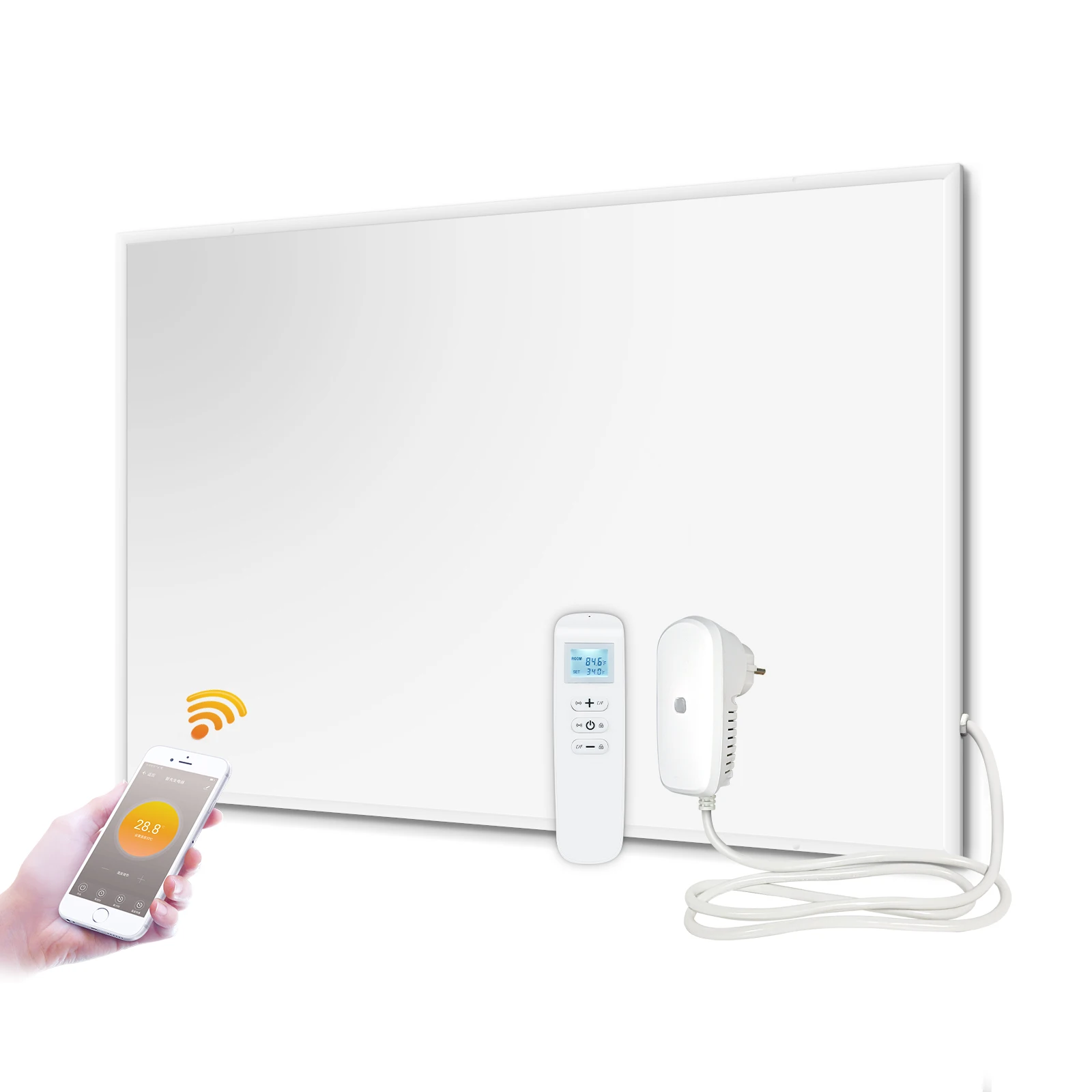 Carbon Crystal infrared panel heaters smart heating wall mounted or ceiling or stand electric