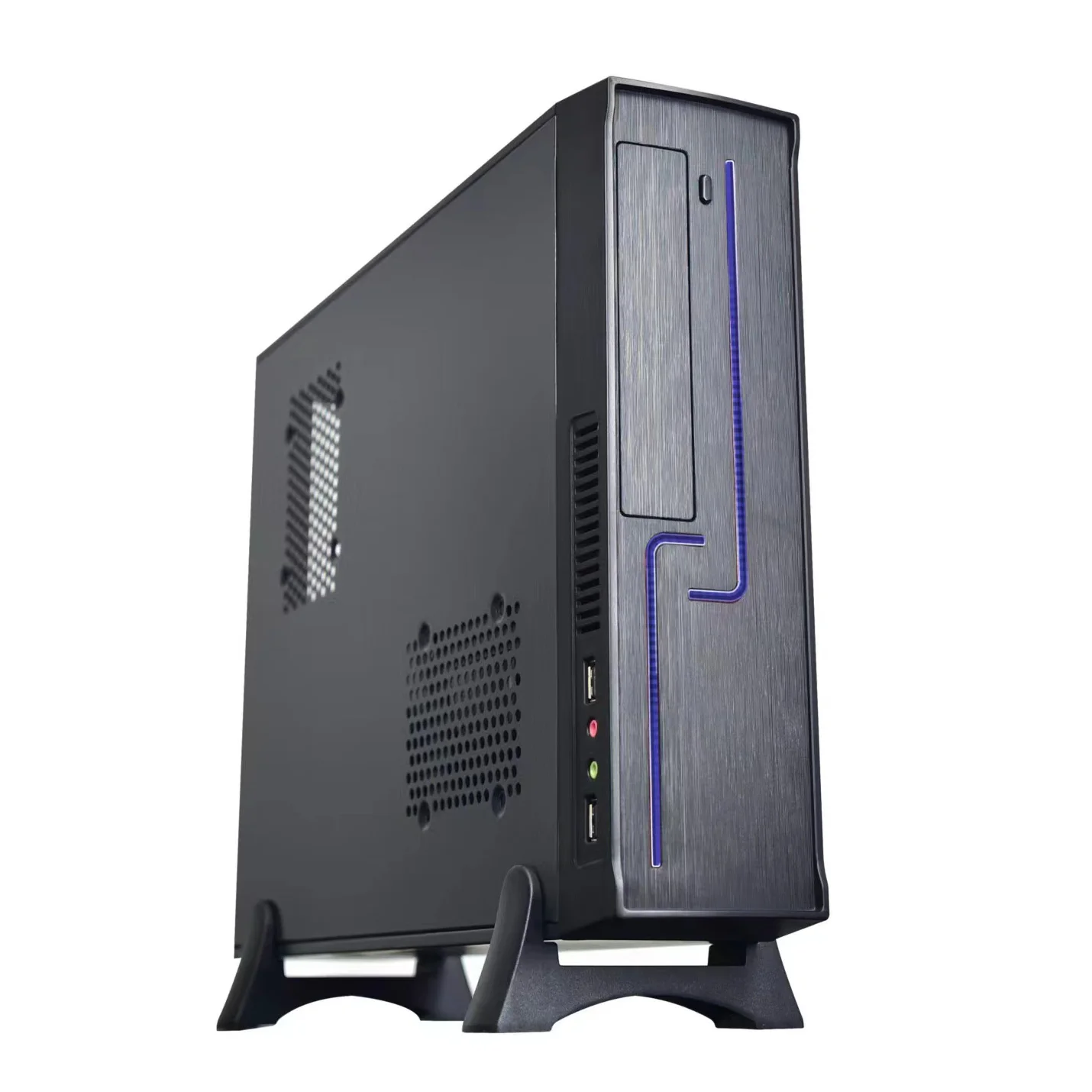 SFX Office Ultra Thin Micro ATX ITX Case Computer Case PC Tower Cabinet With PVC Stand