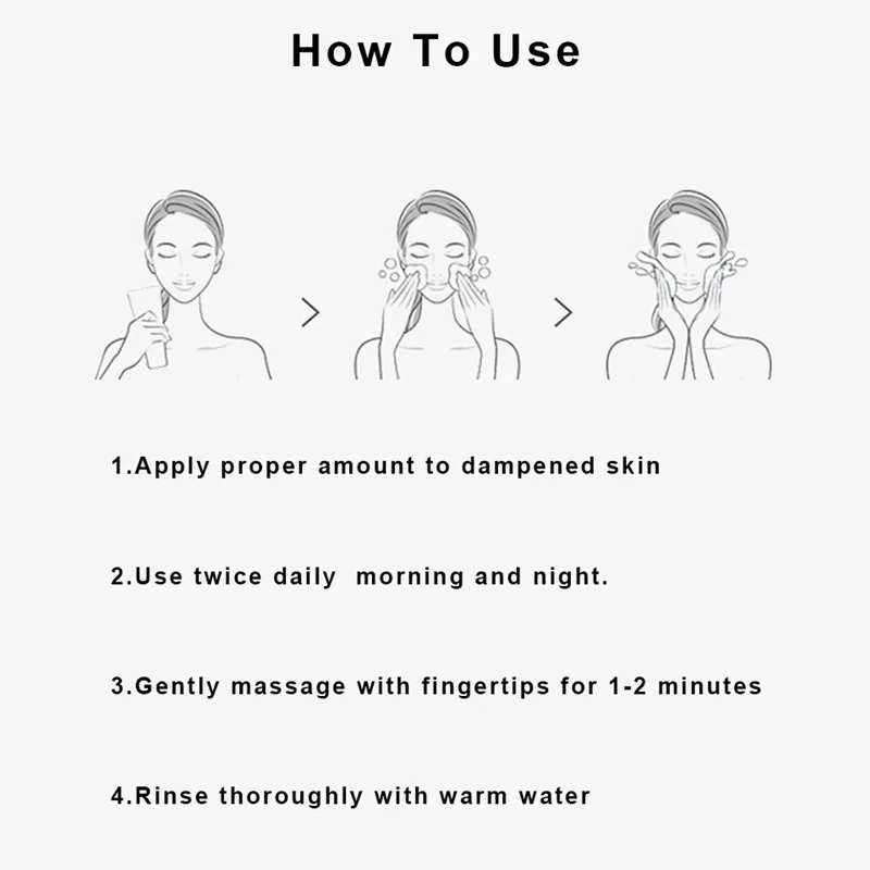 Private Label 10% Benzoyl Peroxide Anti Acne Whitening Face Wash Facial Cleanser For Oily Skin