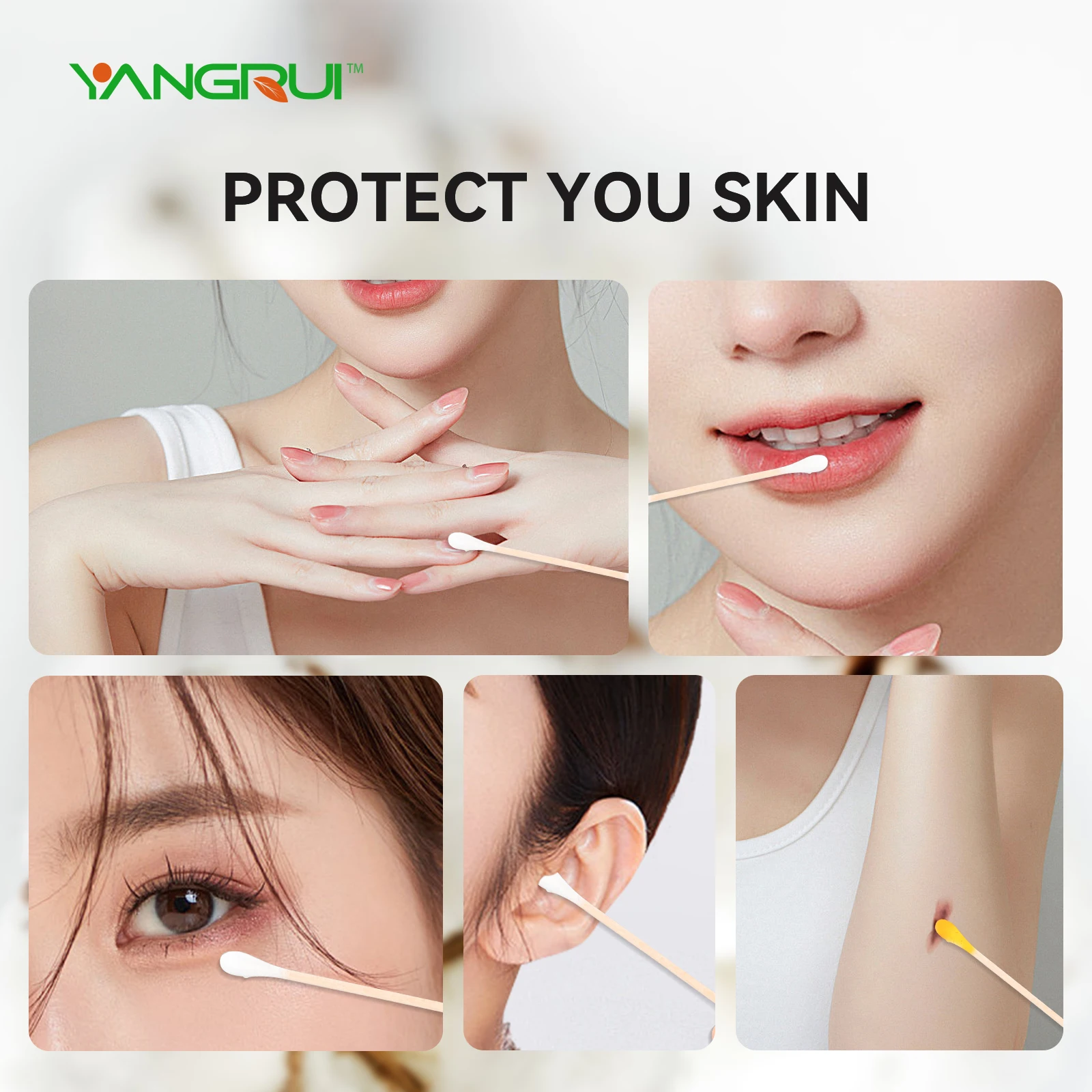 510 Pcs Double Ended Q Tips Disposable Double Head Qtips Cotton Swabs Thick Cotton Swab