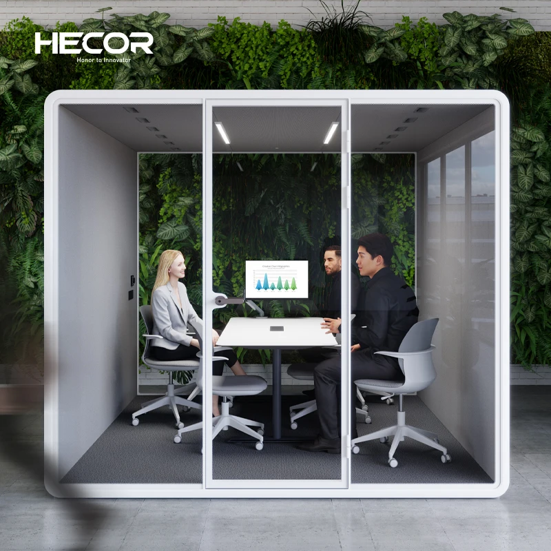 Современный дизайн индивидуальная тишина Офисная камера для встреч переносная офисная будка со столом