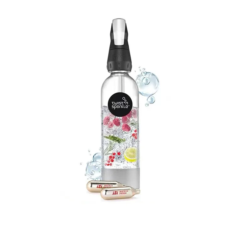 Portable Drinkmate  Sparkling Soda siphon head maker Manual Desktop Home BPA Free Eco Plastic Hand Press Carbonated Soda Maker