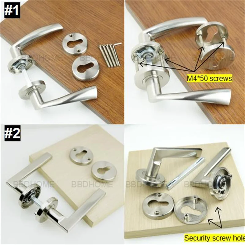 BBDHOME interior room bathroom mortise lock door lock WPC wooden door handle lock
