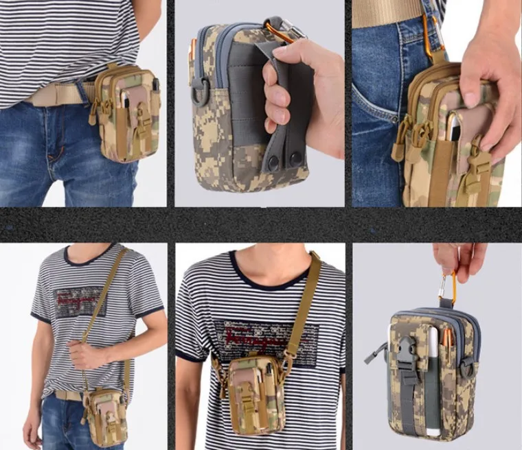 Cheap Tactical Molle Pouch Multipurpose EDC Crossbody Waistpack Fanny Pack Belt Mobile Phone Sling Case For Men Chest Waist Bag