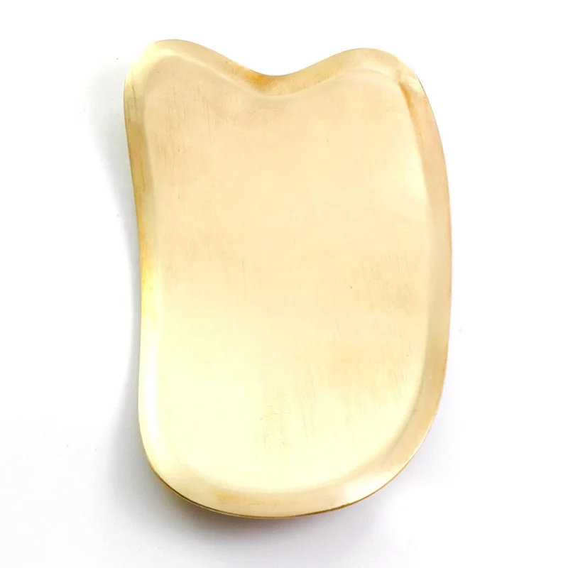 Золотой латунный Скребок Для Массажа Гуаша инструмент для соскабливания и массажа доска металлическая медь Gua Sha