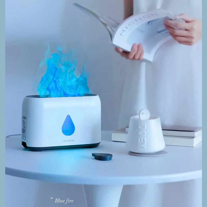 Nathome Nordic Oumu Flame Aromatherapy Humidifier Household Blue Fire Flame Aromatherapy Atmosphere Lamp