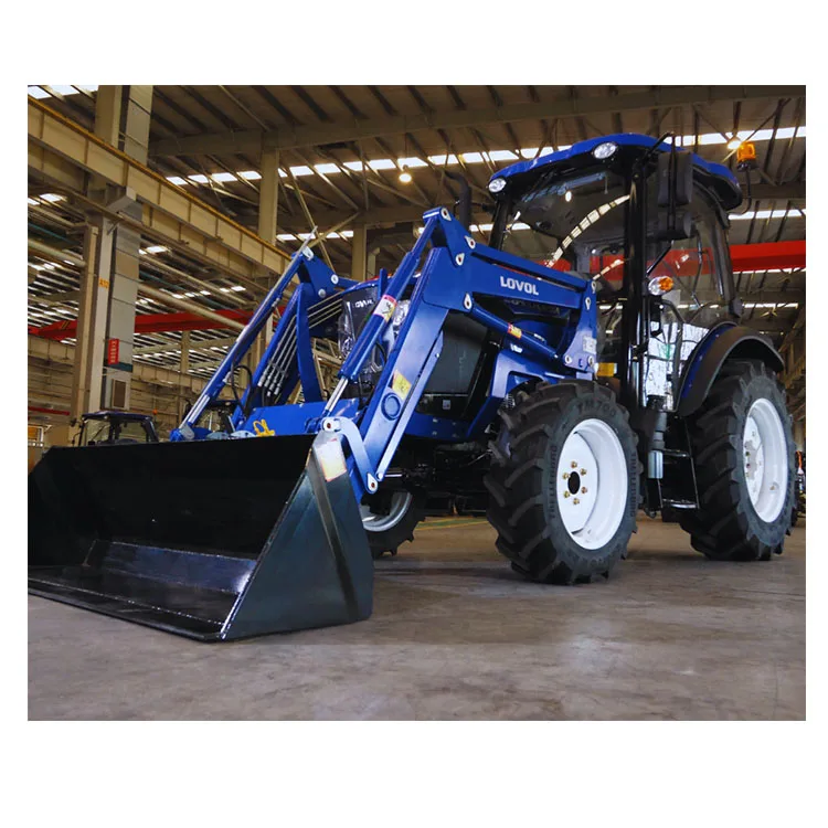 agricultural machinery farm wheel tractors lovol m504 50hp 4x4wd with small mini compact equipment