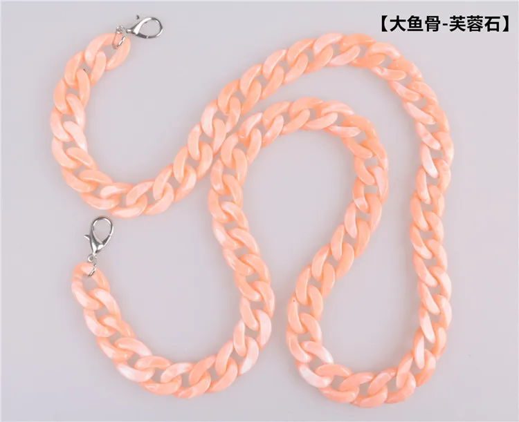 
Acrylic Resin Chain Bag Strap for Handbags Women Gold Purse Chains for Plastic Bags Accessories Acrylic Plastic Chain 