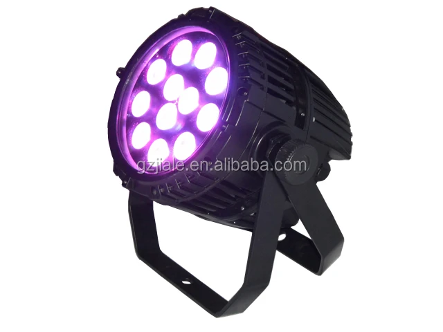 Jiale Wholesale led Par Light for Theme Park 12x10W RGBW 4in1 Waterproof Led Par with Barn Door