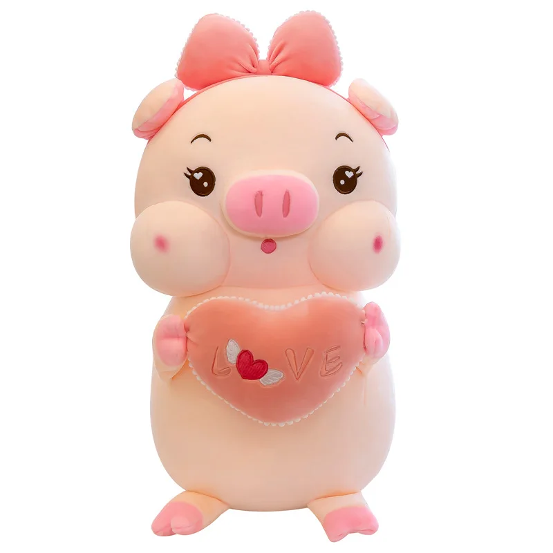 2022 Hot seller kawaii soft valentines day gift animal dolls stuffed plush toy love pigs