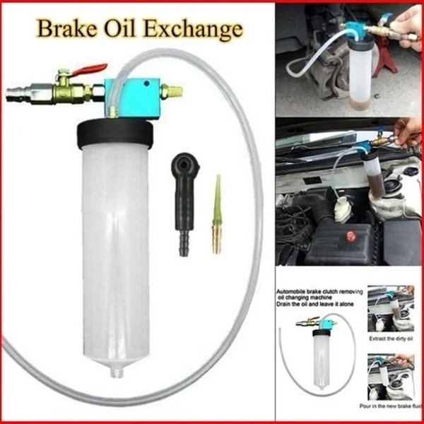 Car Brake System Fluid Bleeder Kit Hydraulic Clutch Oil Exchange One Man Tool