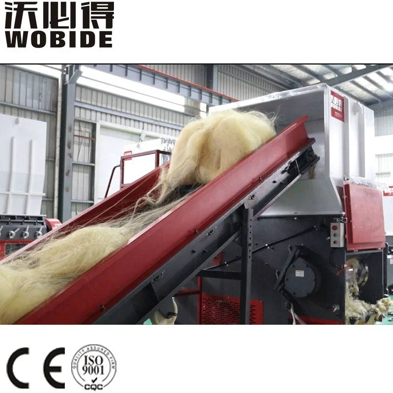 Large HDPE PE PP PA Lumps Plastic Pipe Electronic Waste Shredder Hydraulic Shredder For Sale