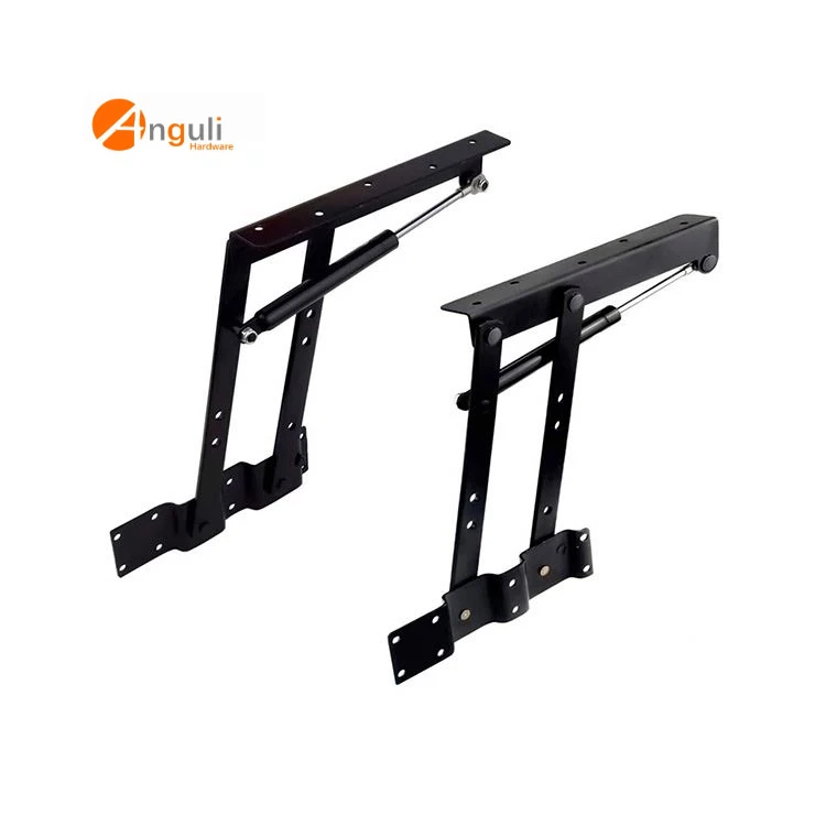 Gas Hydraulic Metal Steel Black Folding Lift up Top Coffee Table Lifting Frame Desk Mechanism Hardware Fitting Hinge